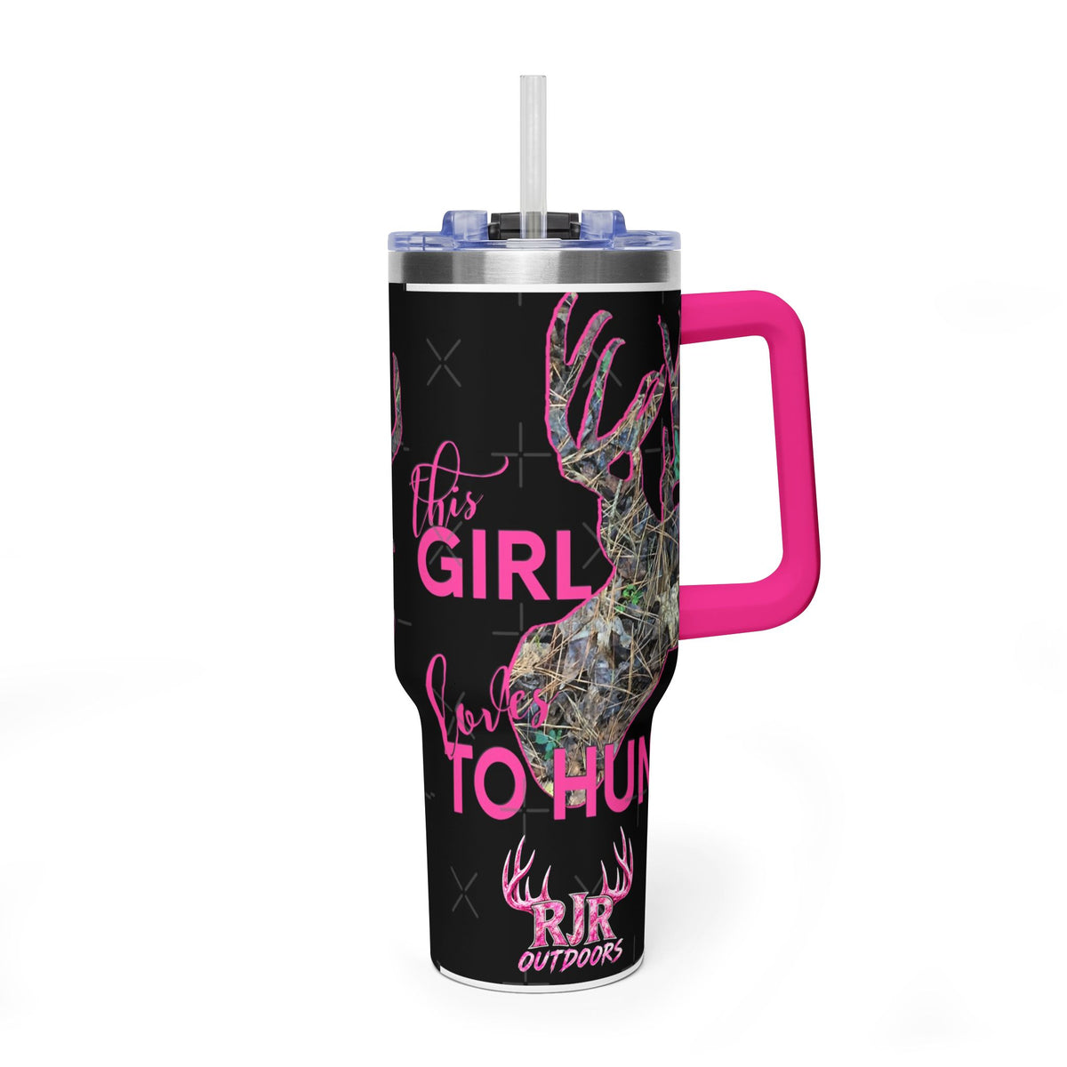 This Girl Loves To Hunt Vacuum Thermal Tumbler, 40oz