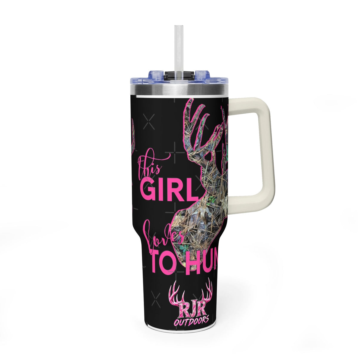This Girl Loves To Hunt Vacuum Thermal Tumbler, 40oz