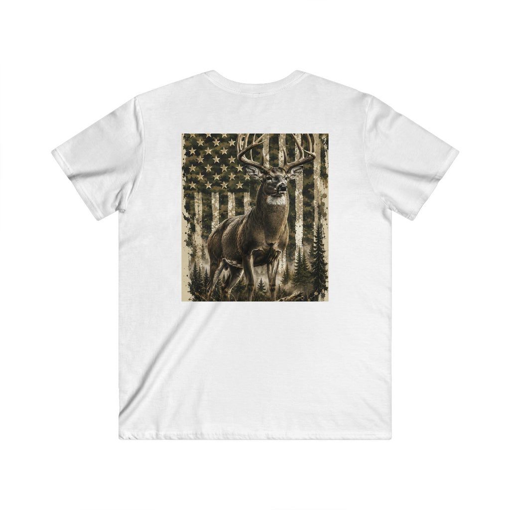 Men's Fitted V-Neck Short Sleeve Tee
