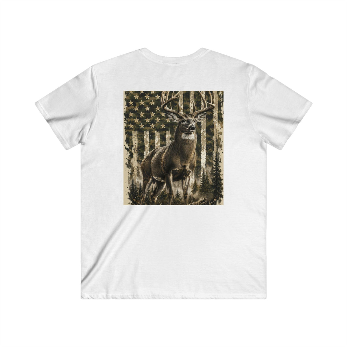 Men's Fitted V-Neck Short Sleeve Tee