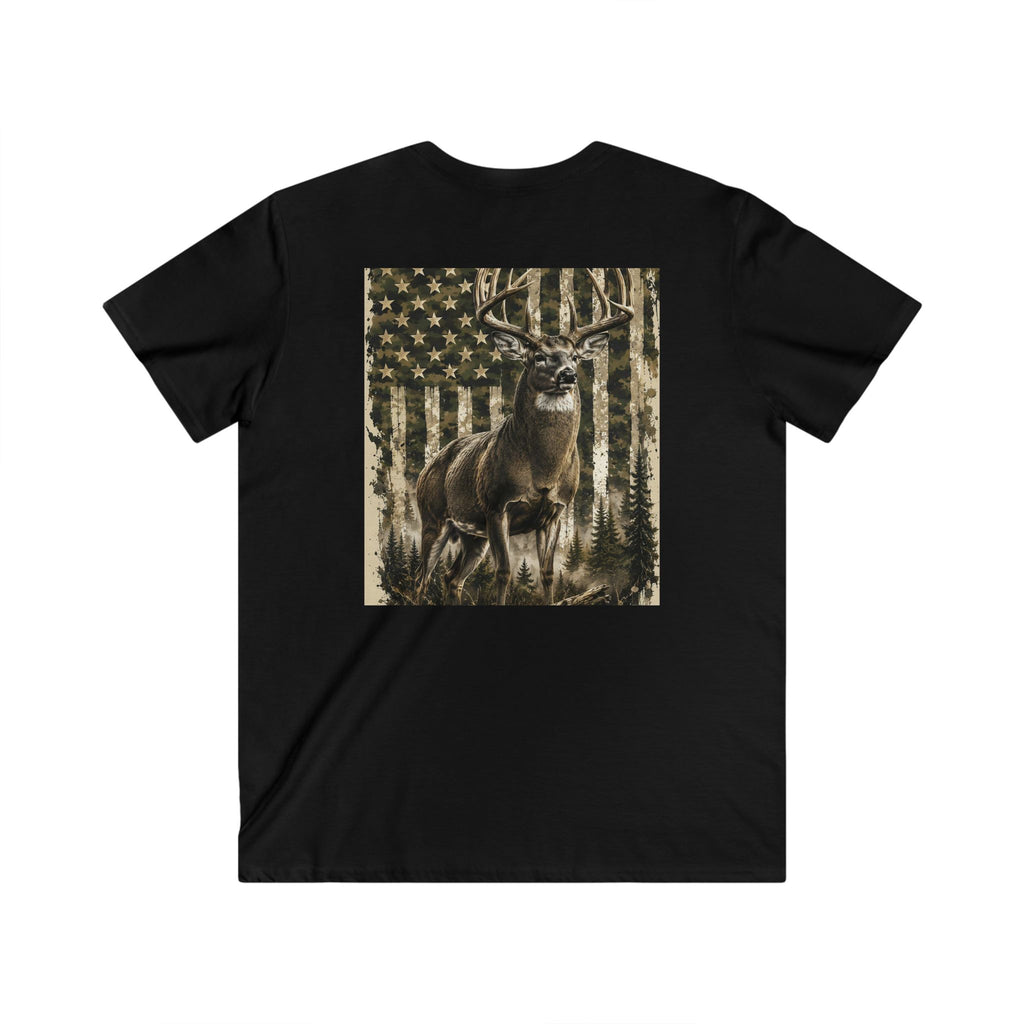 Men's Fitted V-Neck Short Sleeve Tee