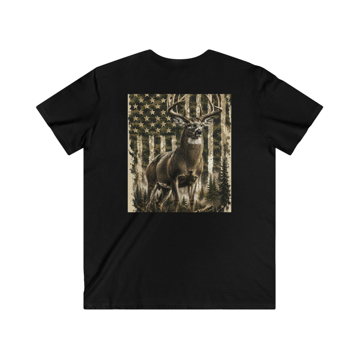 Men's Fitted V-Neck Short Sleeve Tee