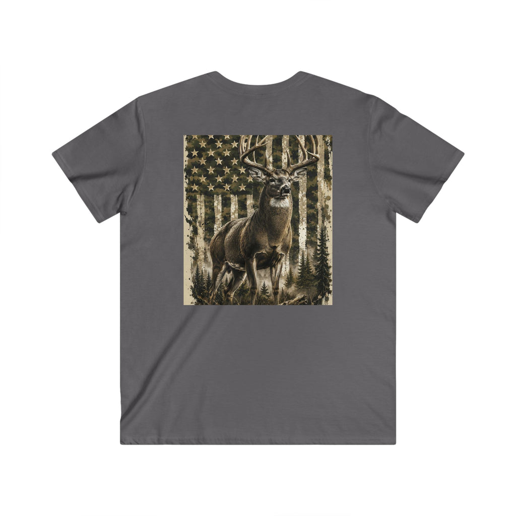 Men's Fitted V-Neck Short Sleeve Tee