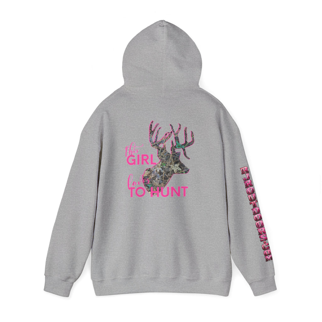 This Girl Loves To Hunt Heavy Blend™ Hooded Sweatshirt