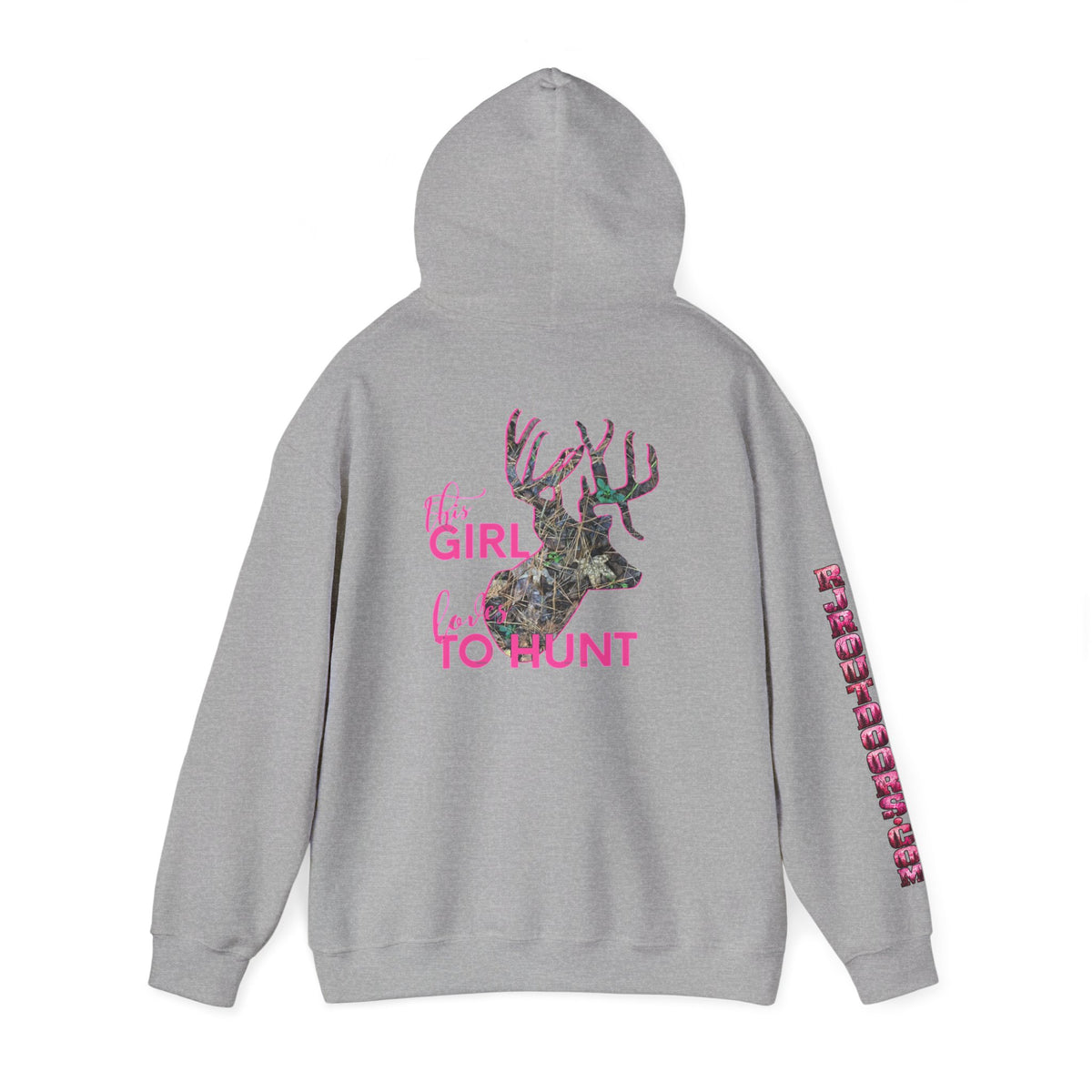 This Girl Loves To Hunt Heavy Blend™ Hooded Sweatshirt