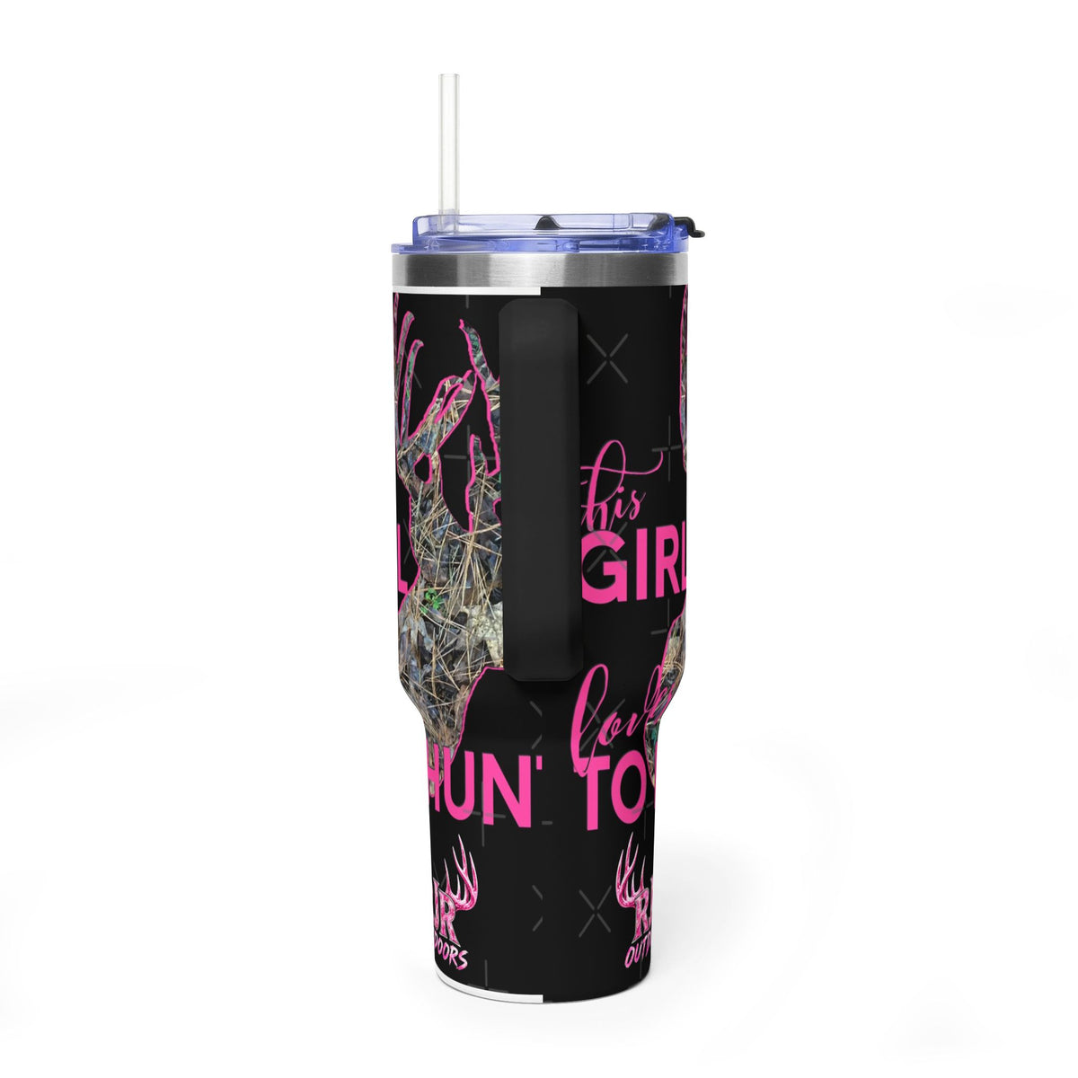 This Girl Loves To Hunt Vacuum Thermal Tumbler, 40oz