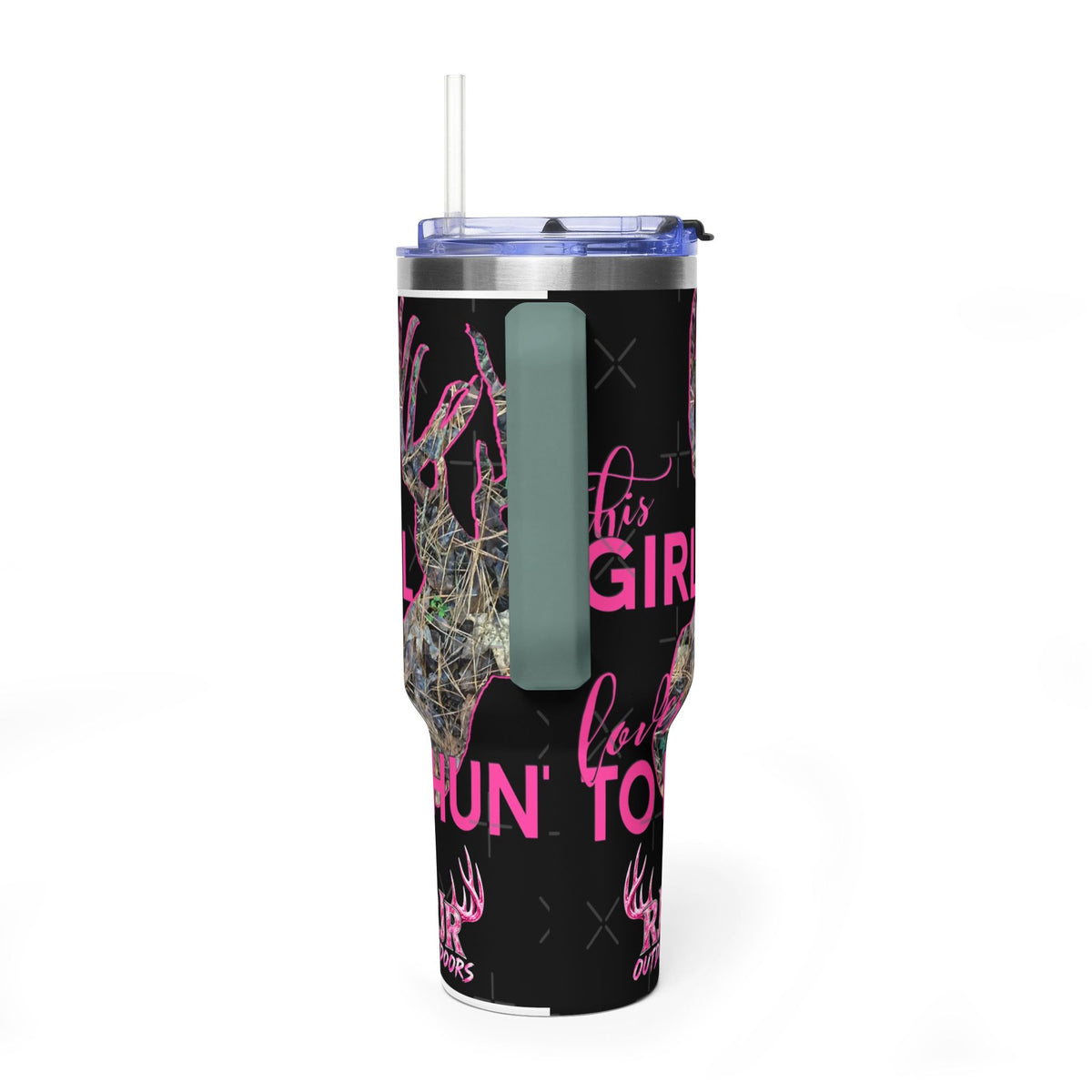 This Girl Loves To Hunt Vacuum Thermal Tumbler, 40oz