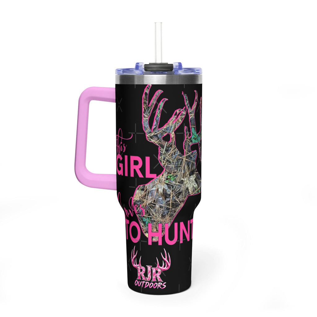 This Girl Loves To Hunt Vacuum Thermal Tumbler, 40oz