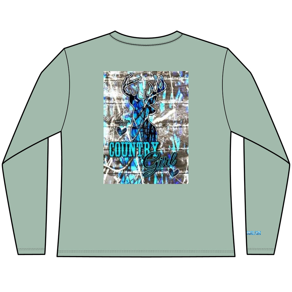 Country Girl Women’s Perfect Blend® CVC Long Sleeve Tee