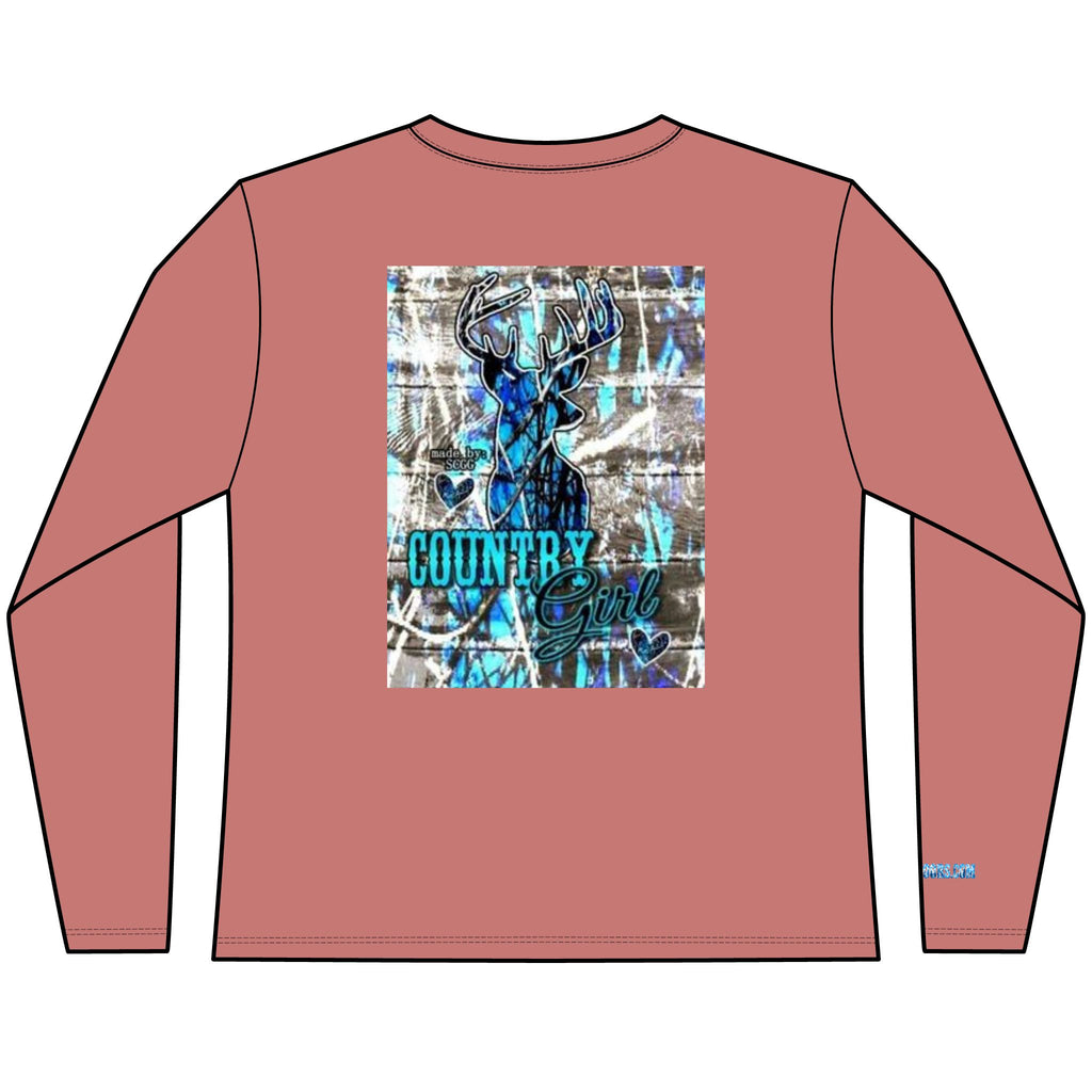 Country Girl Women’s Perfect Blend® CVC Long Sleeve Tee