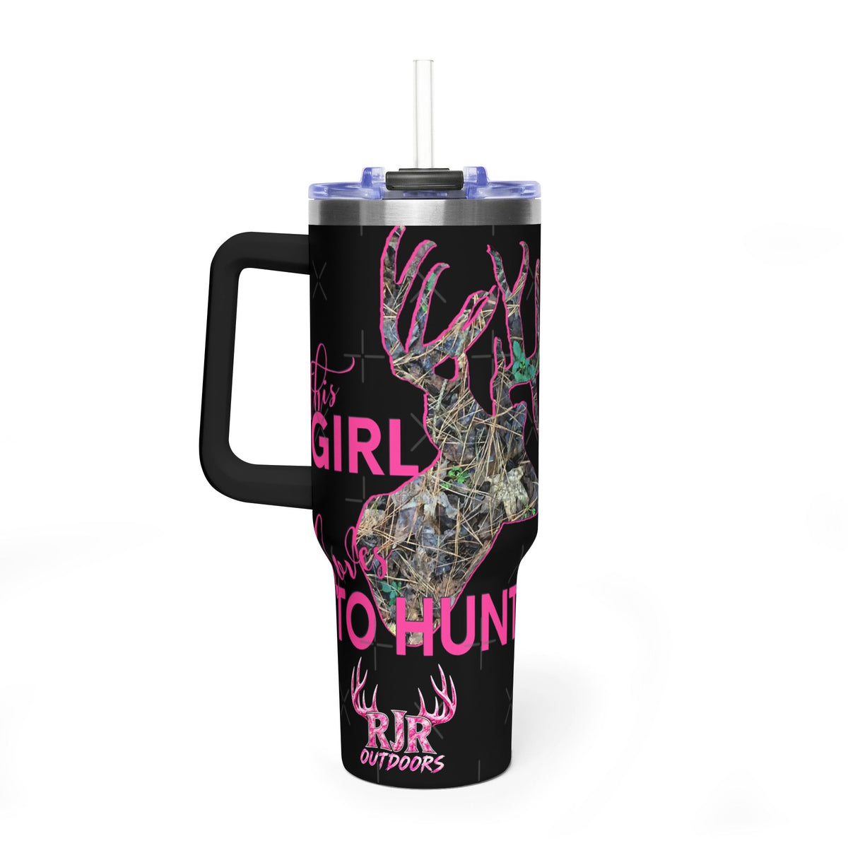 This Girl Loves To Hunt Vacuum Thermal Tumbler, 40oz