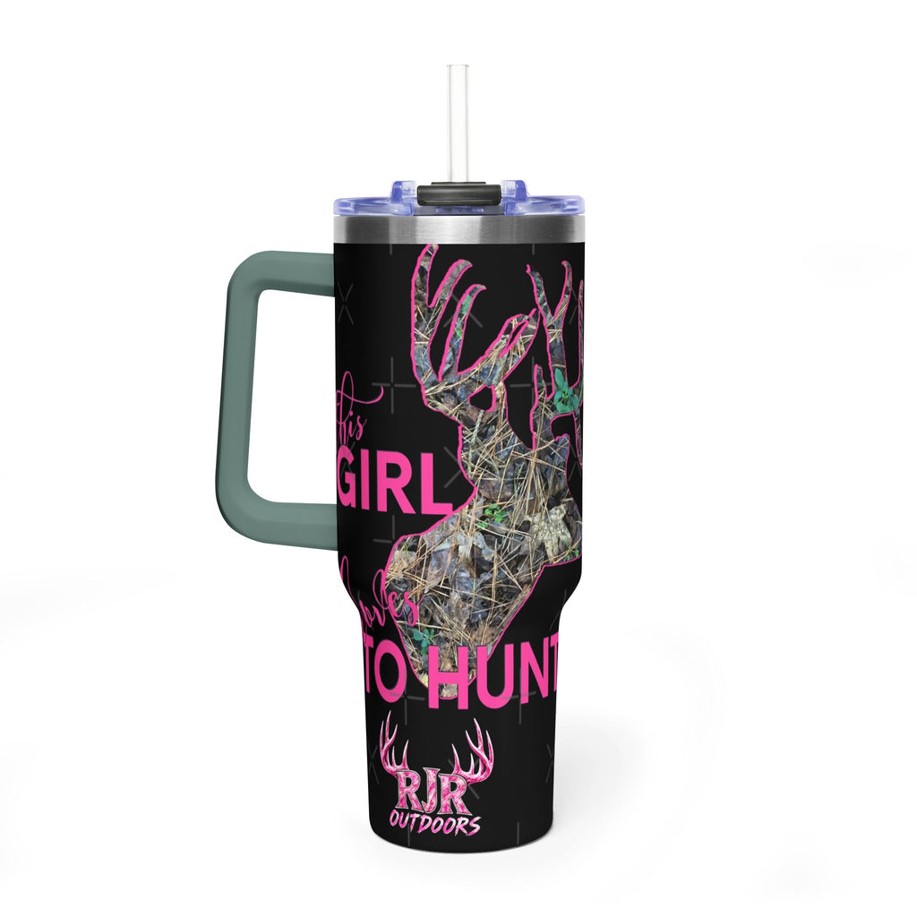 This Girl Loves To Hunt Vacuum Thermal Tumbler, 40oz