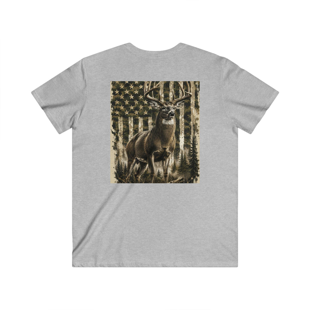 Men's Fitted V-Neck Short Sleeve Tee