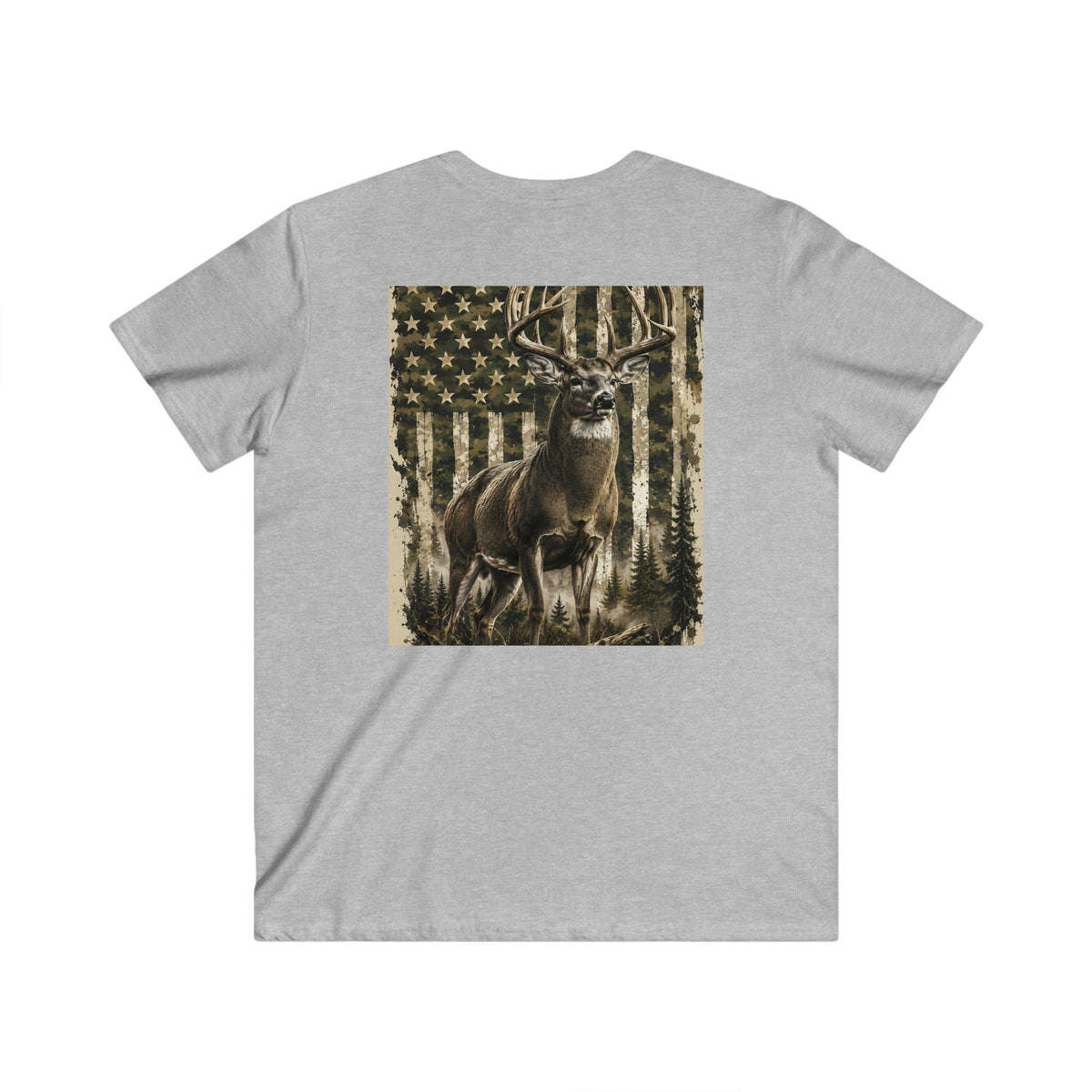 Men's Fitted V-Neck Short Sleeve Tee