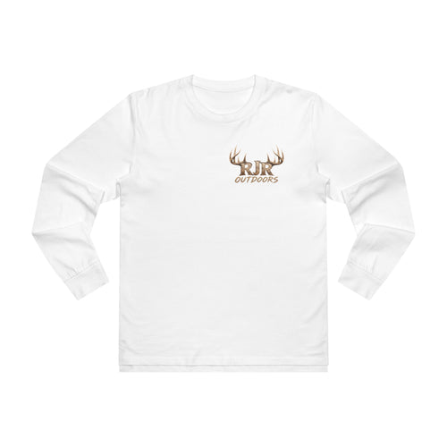 Camo American Flag With Deer Men’s Base Longsleeve Tee
