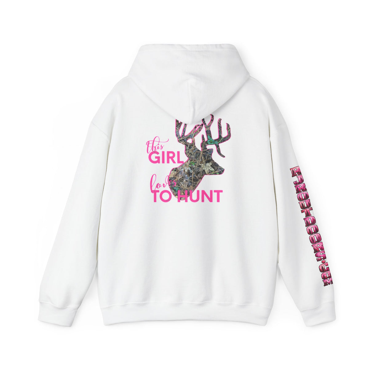 This Girl Loves To Hunt Heavy Blend™ Hooded Sweatshirt