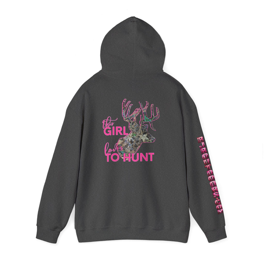 This Girl Loves To Hunt Heavy Blend™ Hooded Sweatshirt