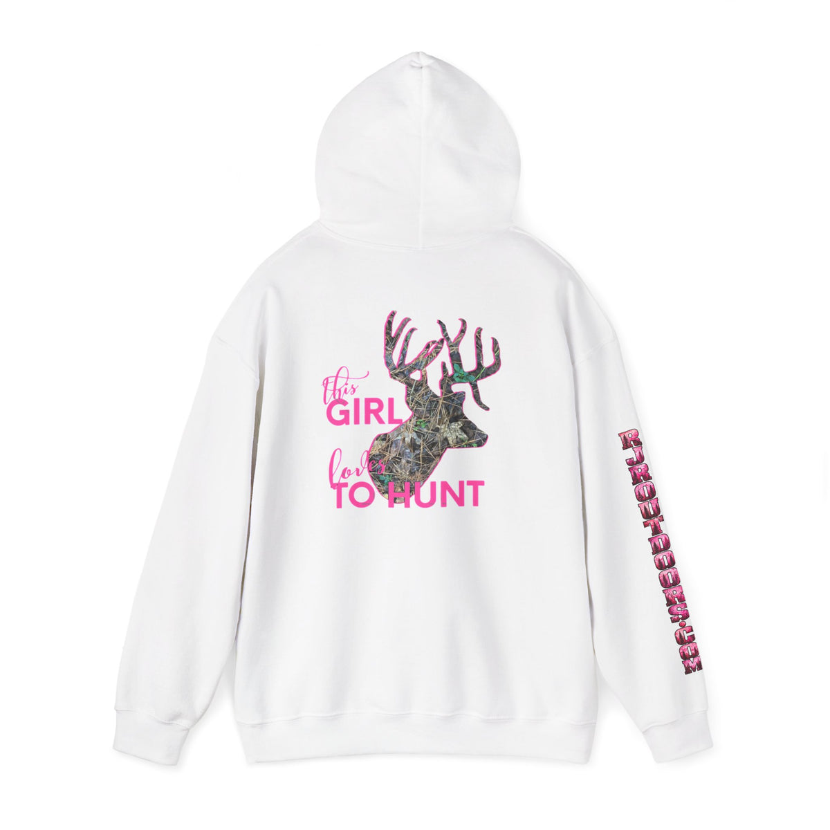 This Girl Loves To Hunt Heavy Blend™ Hooded Sweatshirt