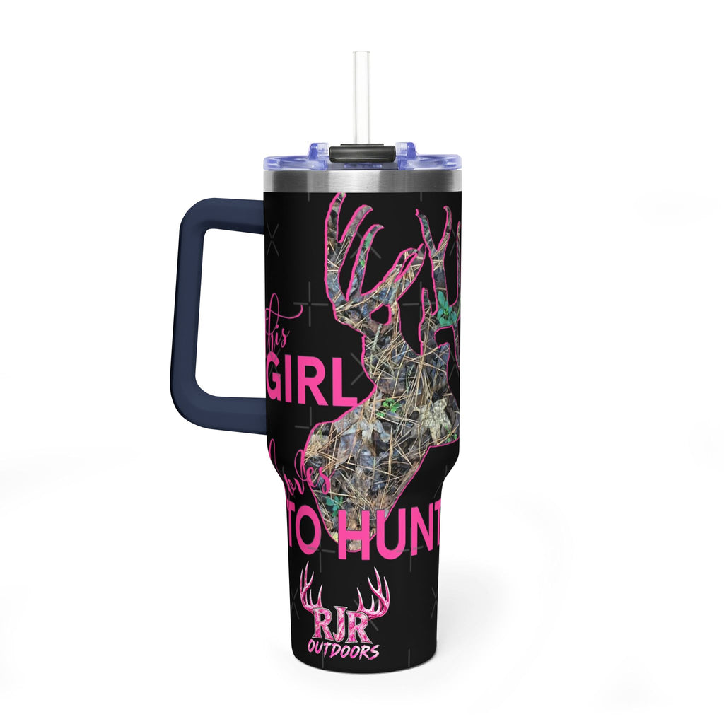 This Girl Loves To Hunt Vacuum Thermal Tumbler, 40oz