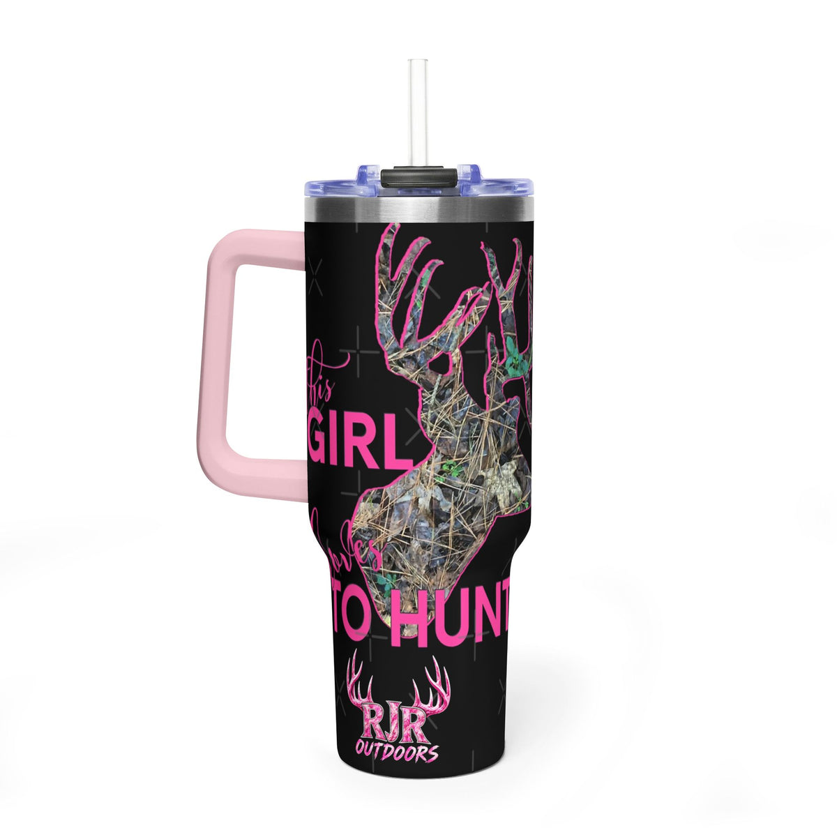 This Girl Loves To Hunt Vacuum Thermal Tumbler, 40oz