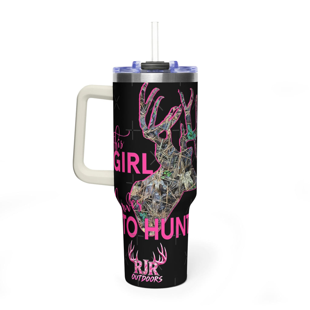 This Girl Loves To Hunt Vacuum Thermal Tumbler, 40oz