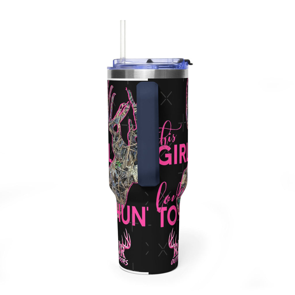 This Girl Loves To Hunt Vacuum Thermal Tumbler, 40oz
