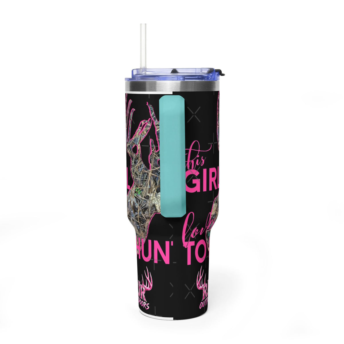 This Girl Loves To Hunt Vacuum Thermal Tumbler, 40oz