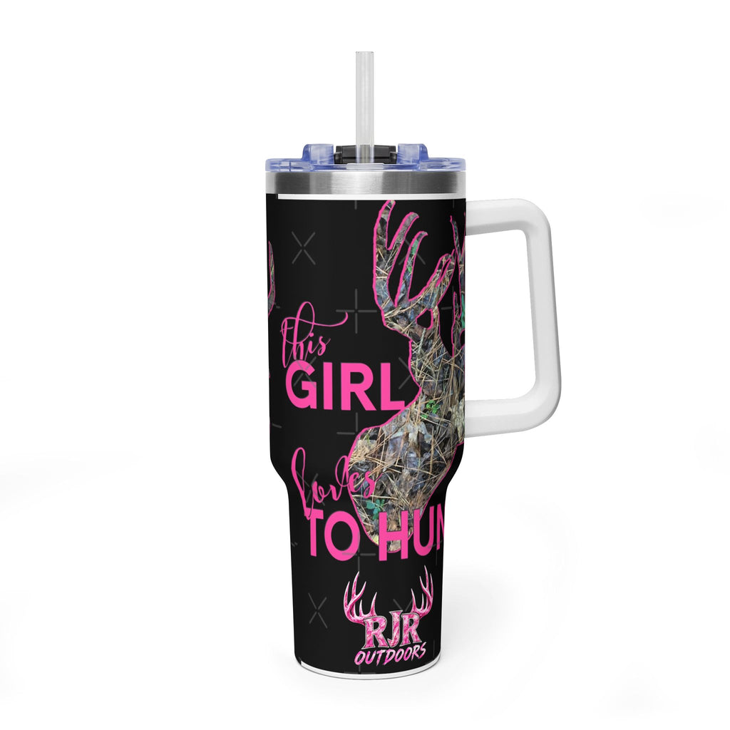 This Girl Loves To Hunt Vacuum Thermal Tumbler, 40oz