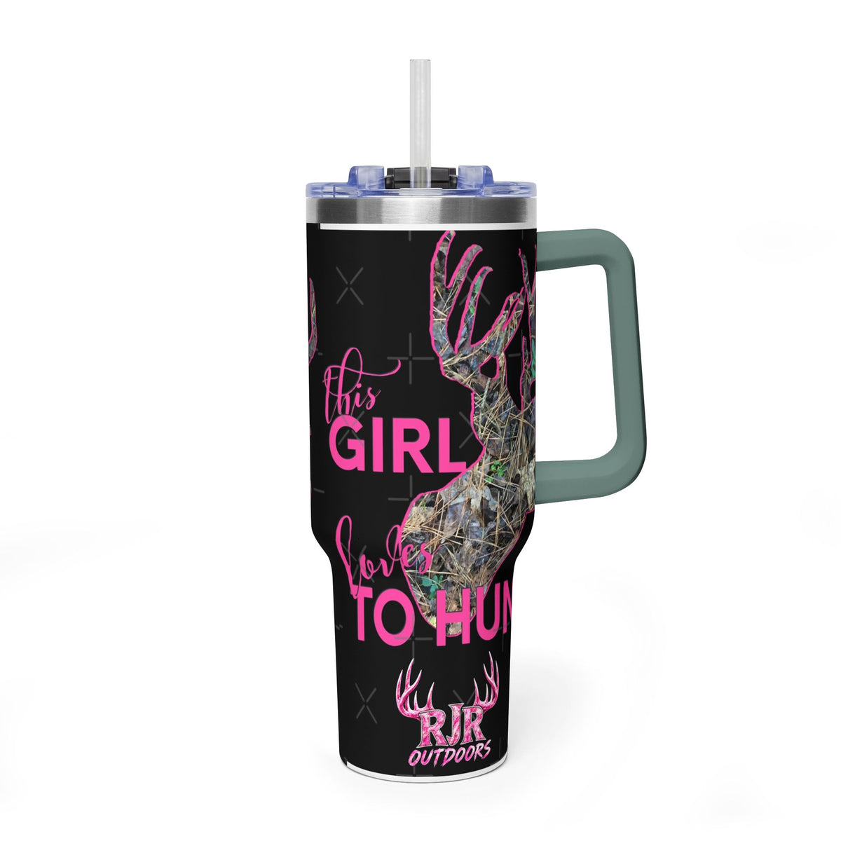 This Girl Loves To Hunt Vacuum Thermal Tumbler, 40oz