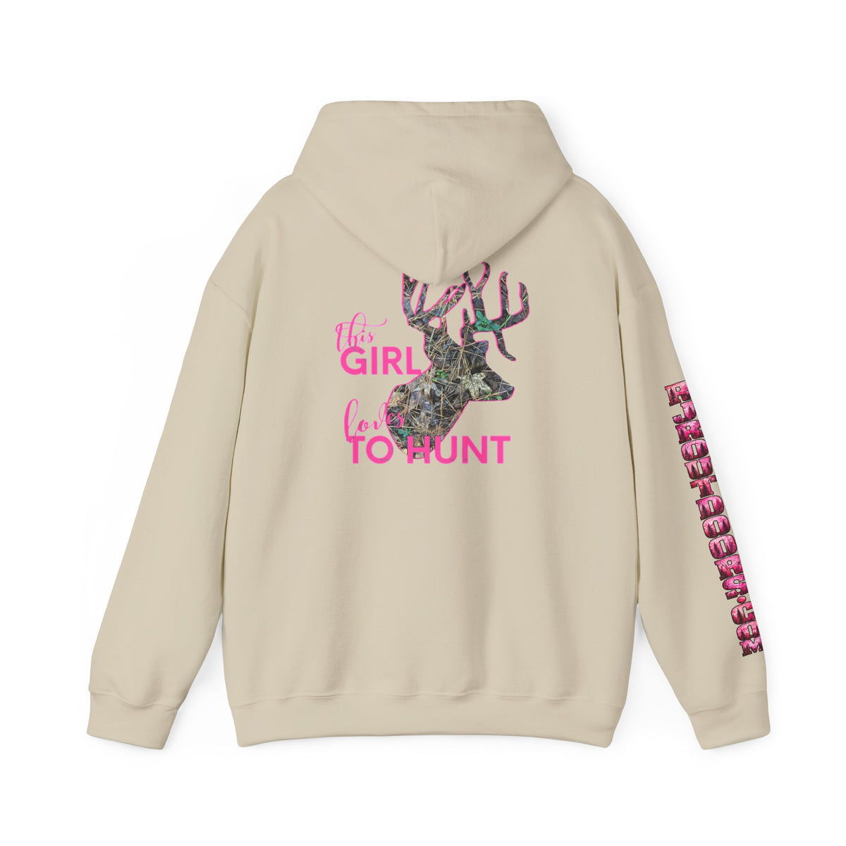 This Girl Loves To Hunt Heavy Blend™ Hooded Sweatshirt