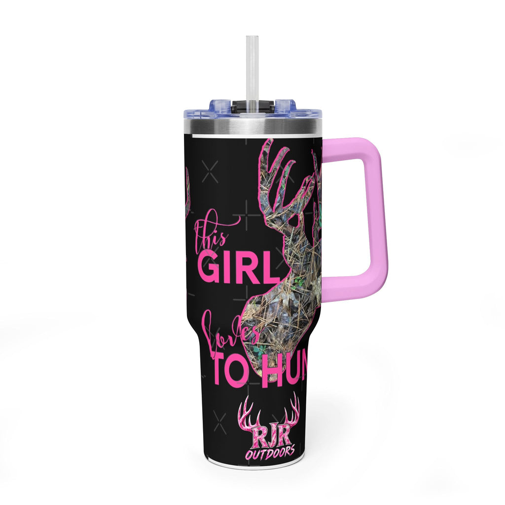 This Girl Loves To Hunt Vacuum Thermal Tumbler, 40oz