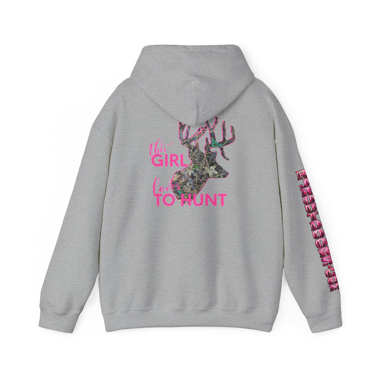 This Girl Loves To Hunt Heavy Blend™ Hooded Sweatshirt