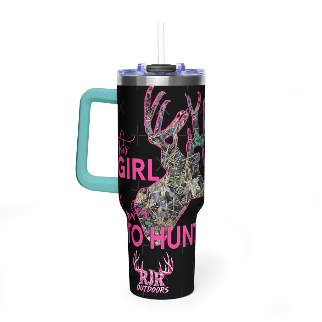 This Girl Loves To Hunt Vacuum Thermal Tumbler, 40oz