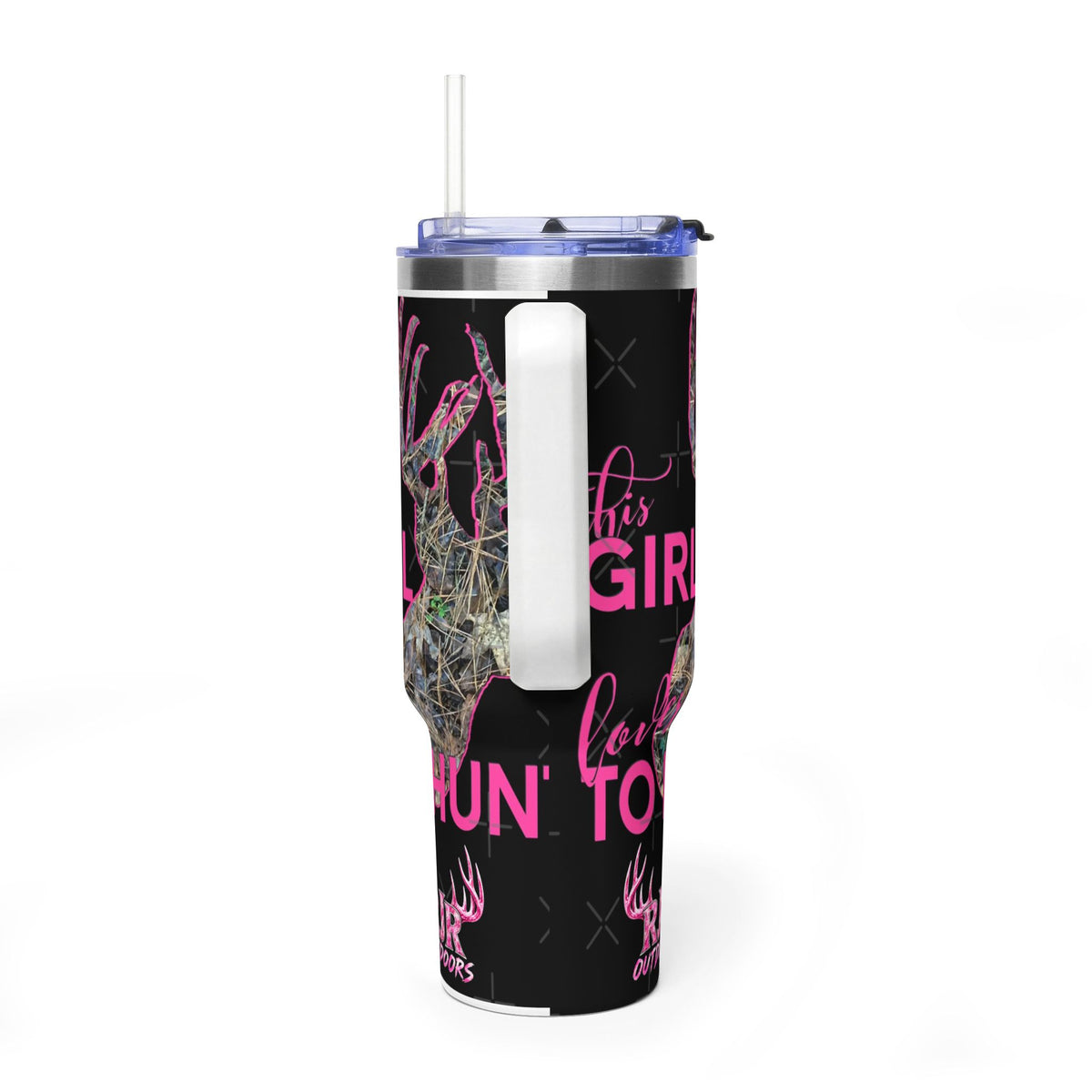 This Girl Loves To Hunt Vacuum Thermal Tumbler, 40oz