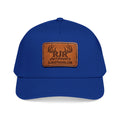 Mid Profile Baseball Cap with Leather Patch (Rectangle)