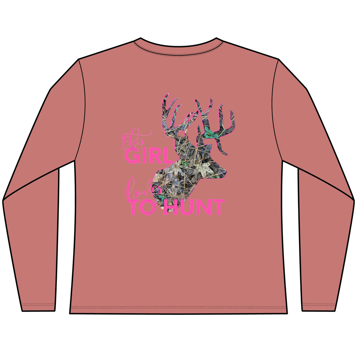 This Girl Loves To Hunt Women’s Perfect Blend® CVC Long Sleeve Tee